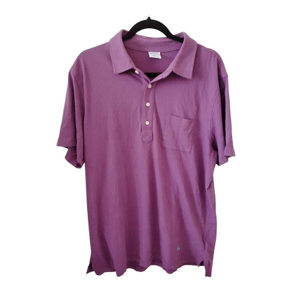 Men's Brooks Brothers Purple Polo Shirt Size Large